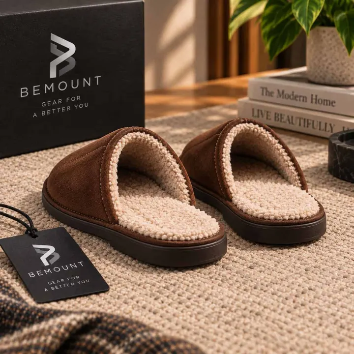 Bemount Ellery Fleece-Lined Suede Slippers view 3