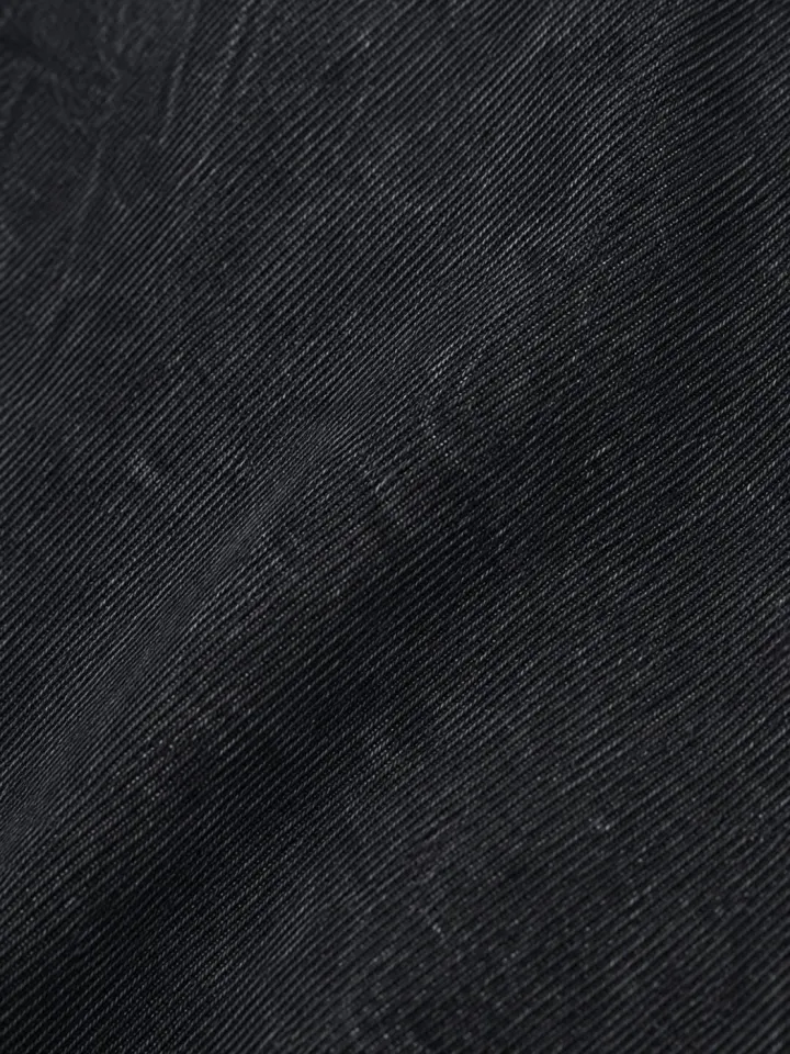 Bemount Bemount 90s Charcoal Core Baggy Jeans in Charcoal Black, texture view