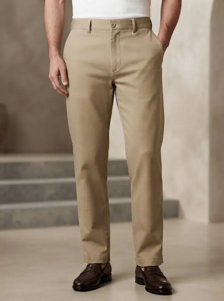 Bemount Classic Sand Chino, front view