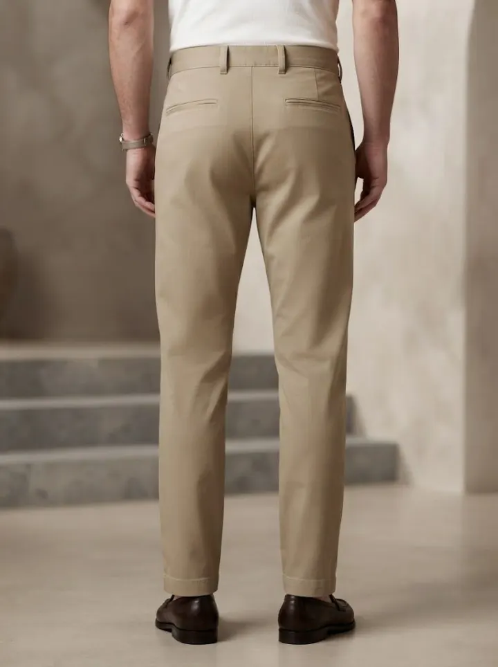 Bemount Classic Sand Chino, back view