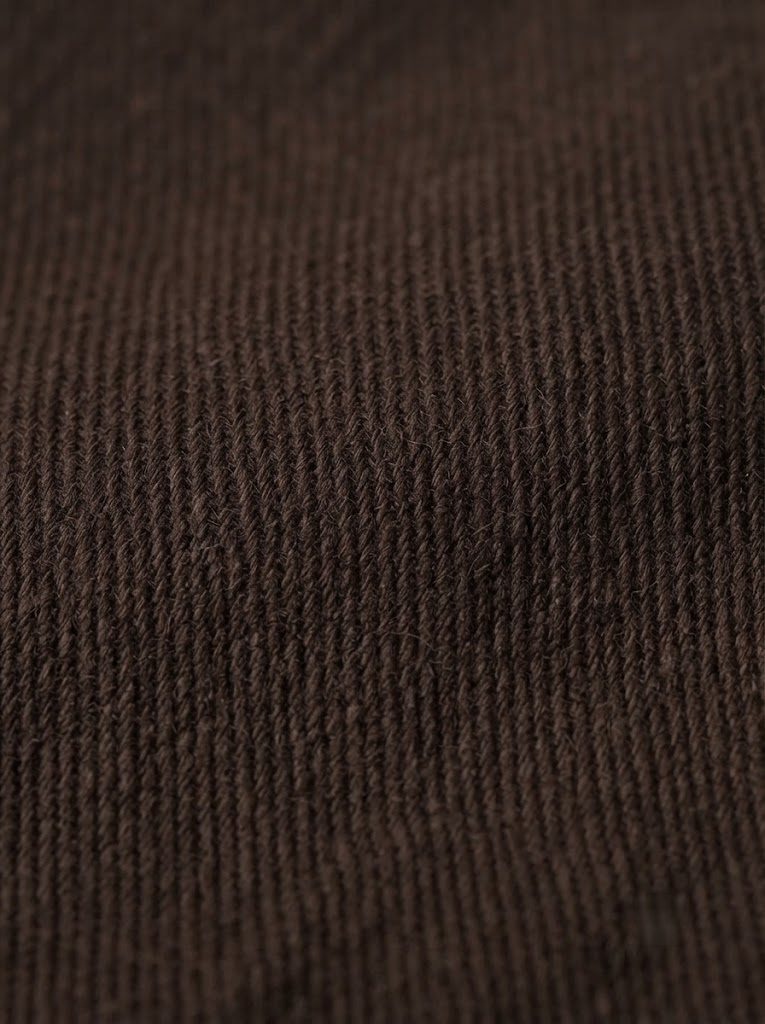 Pleated Dark Brown Chino, texture img