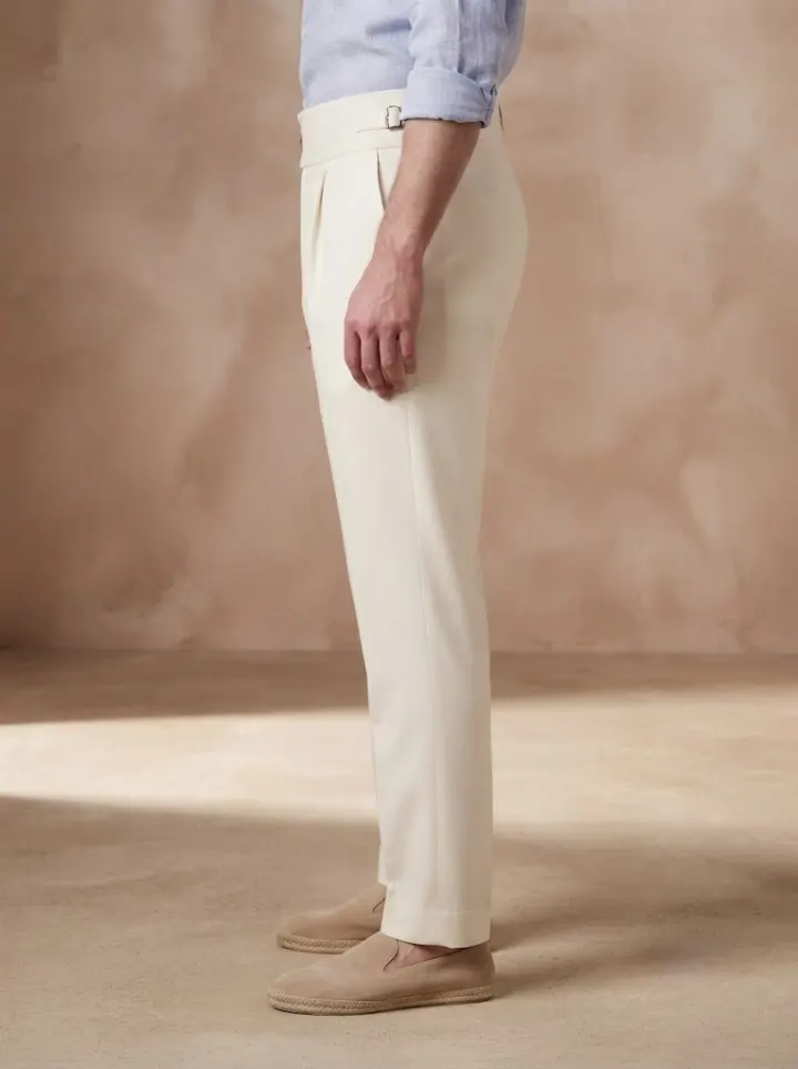Bemount Amalfi Ecru Gurkha Trouser, side view