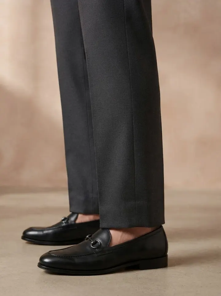 Bemount Elegant Charcoal Gurkha Trouser, hem view
