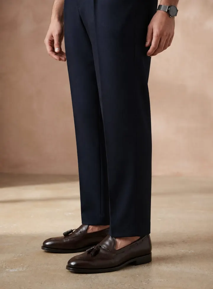 Bemount Midnight Navy Gurkha Trouser, hem view