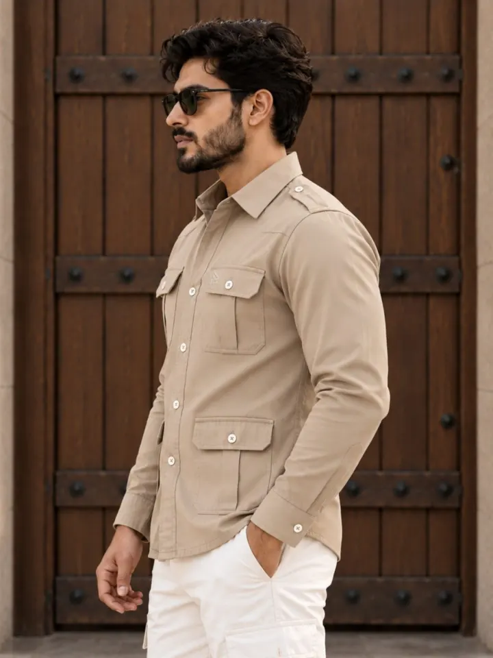 Bemount Desert Taupe Hunter Shirt, view 3