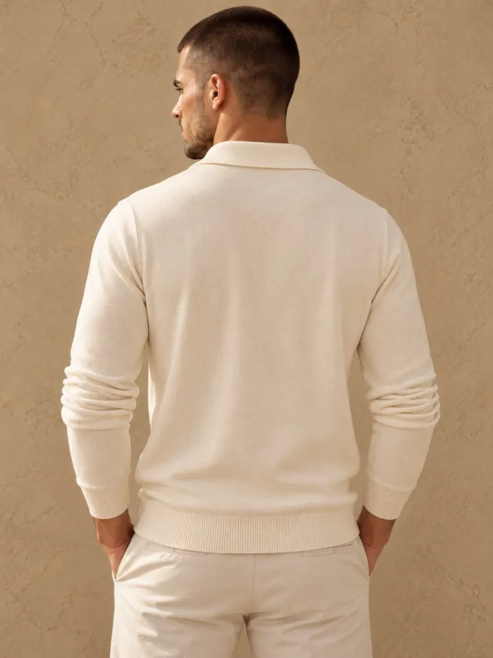 Bemount Bemount Warm Ivory Placket Polo, view 3