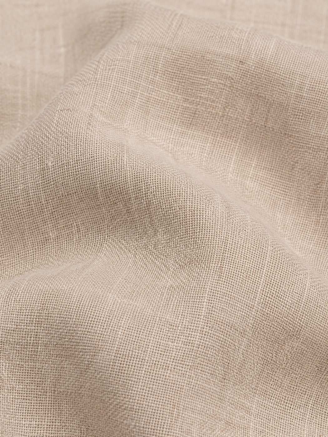 Arden Stone Pleated Linen Trouser, texture view in Stone