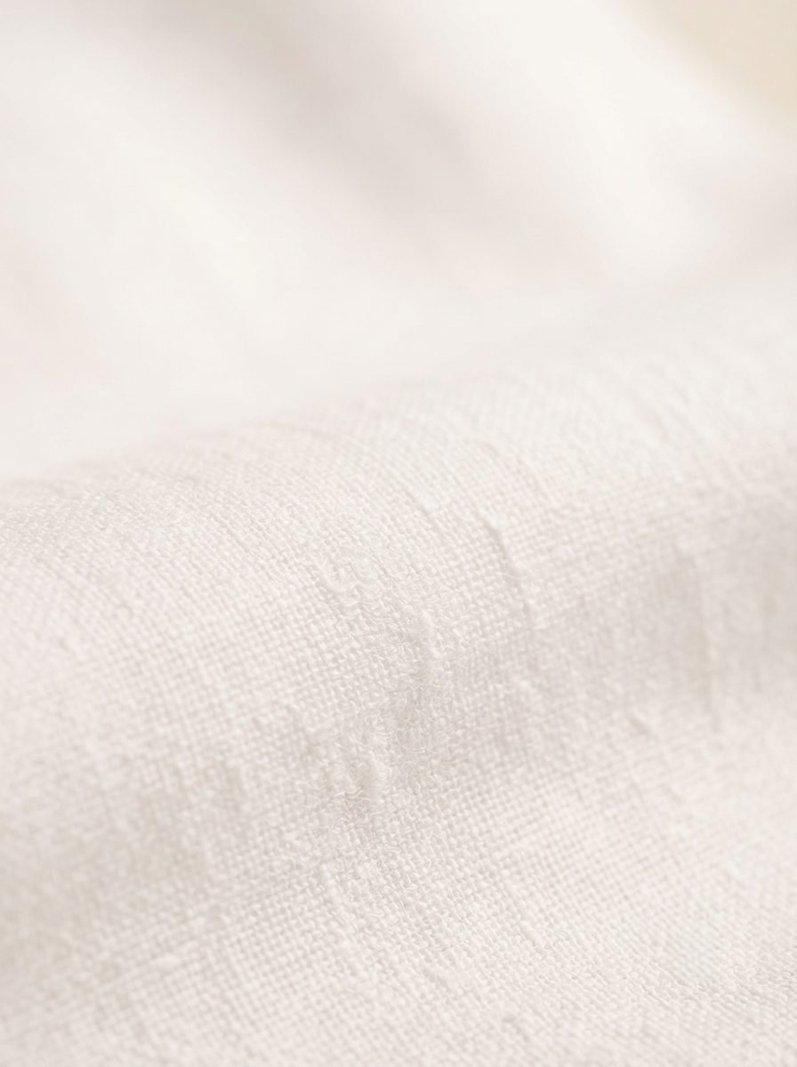 Capri Linen Trouser, Optic White, texture view in Optic White