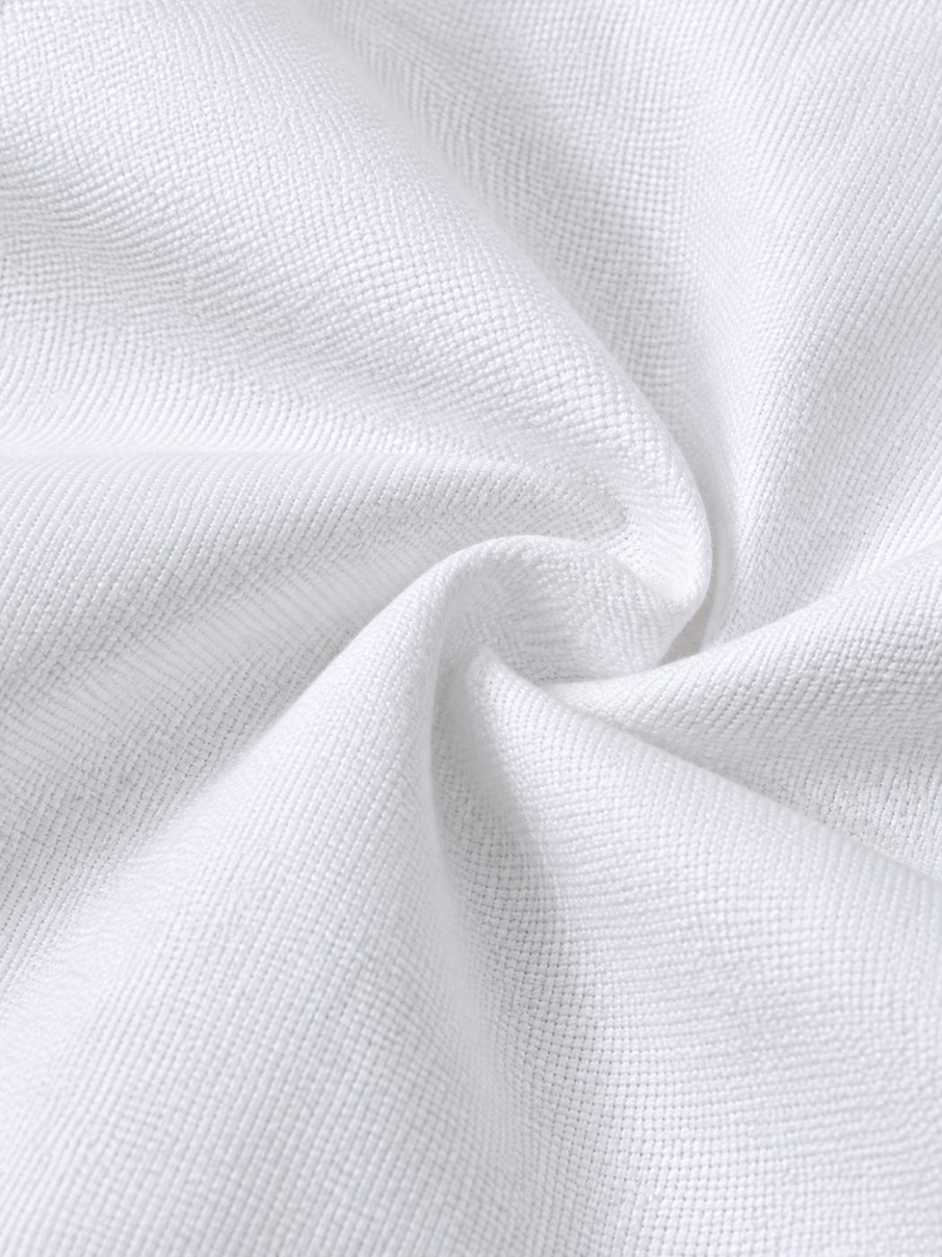 Bemount Bemount Classic White Cotton Oxford Shirt in White, texture view