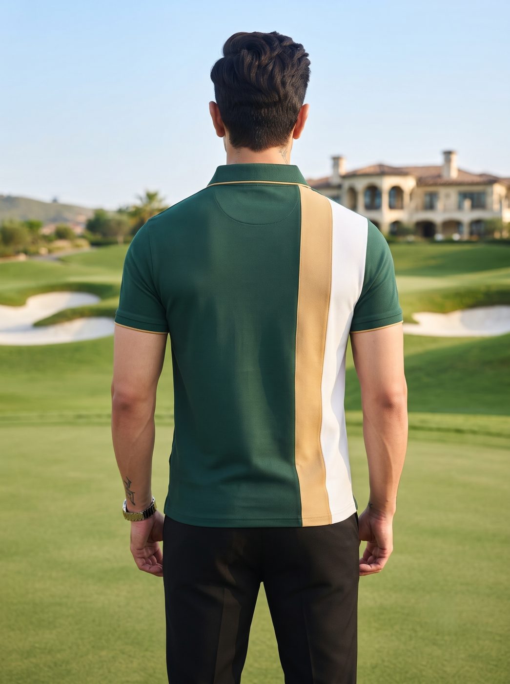 Forest Green Side Panel Polo