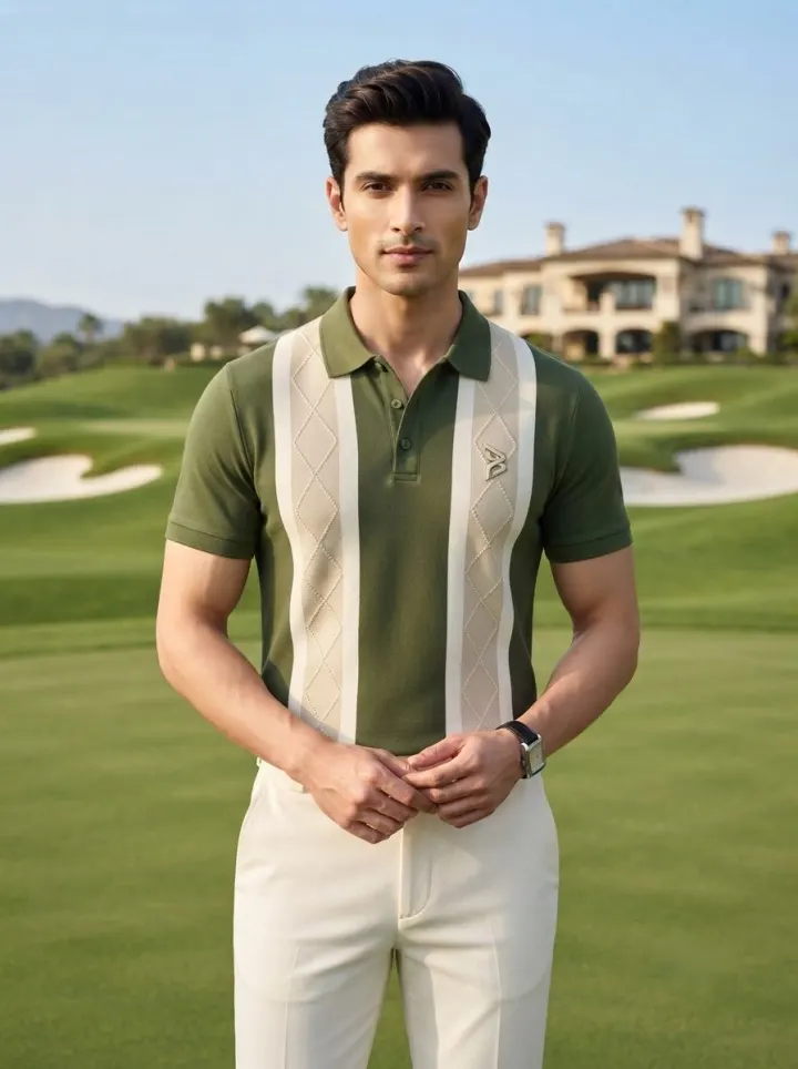 Bemount Solid Olive Polo