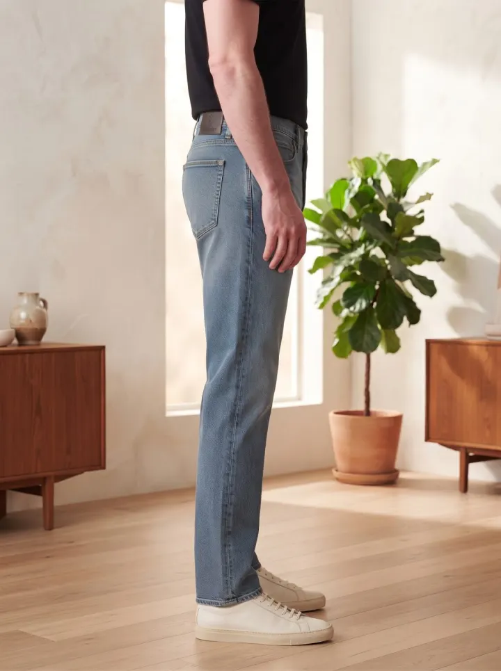 Bemount Bemount Everyday Classic Blue Regular Jeans in Classic Blue, side view