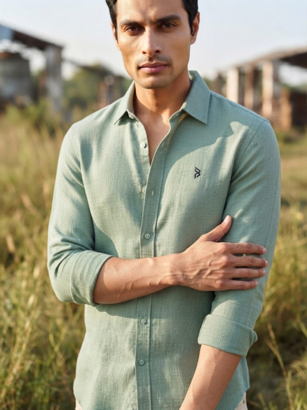 Mint Breeze Minimalist Shirt
