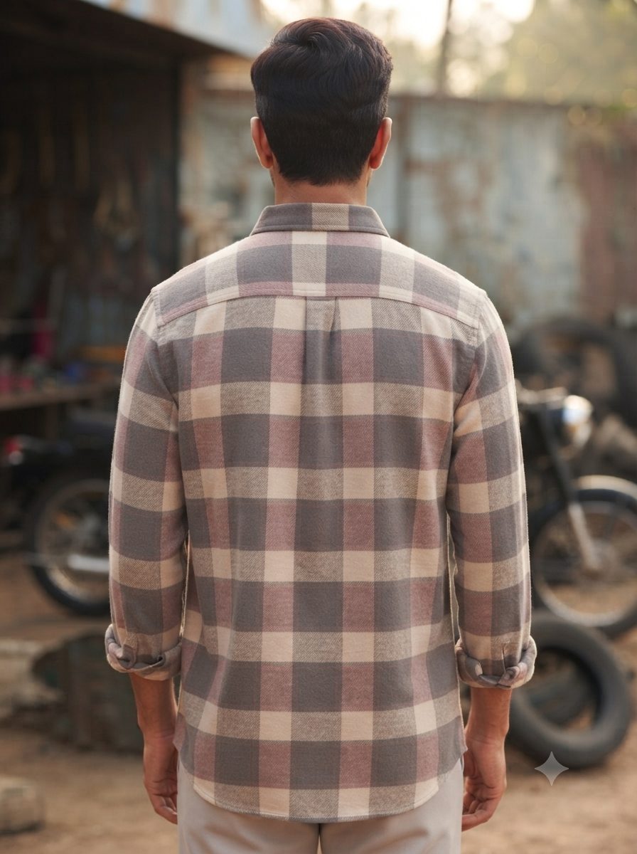 Rosso Slate Check Shirt