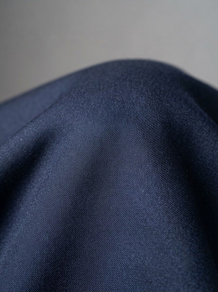 Classic Navy Tailored Trouser, texture view