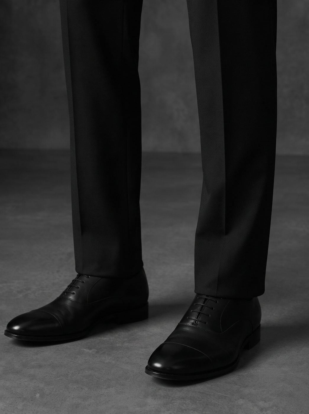 Essential Black Tailored Trouser, hem view