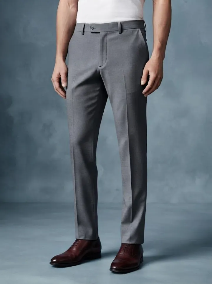 Bemount Urban Mid Grey Tailored Trouser, front view