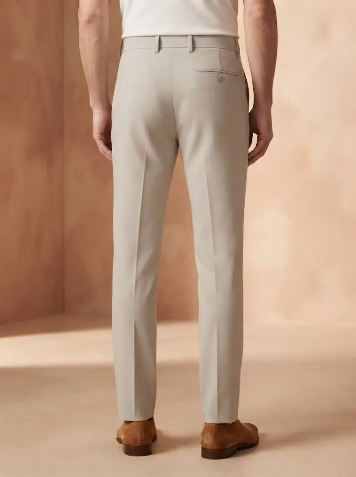Bemount Versatile Stone Tailored Trouser, back view